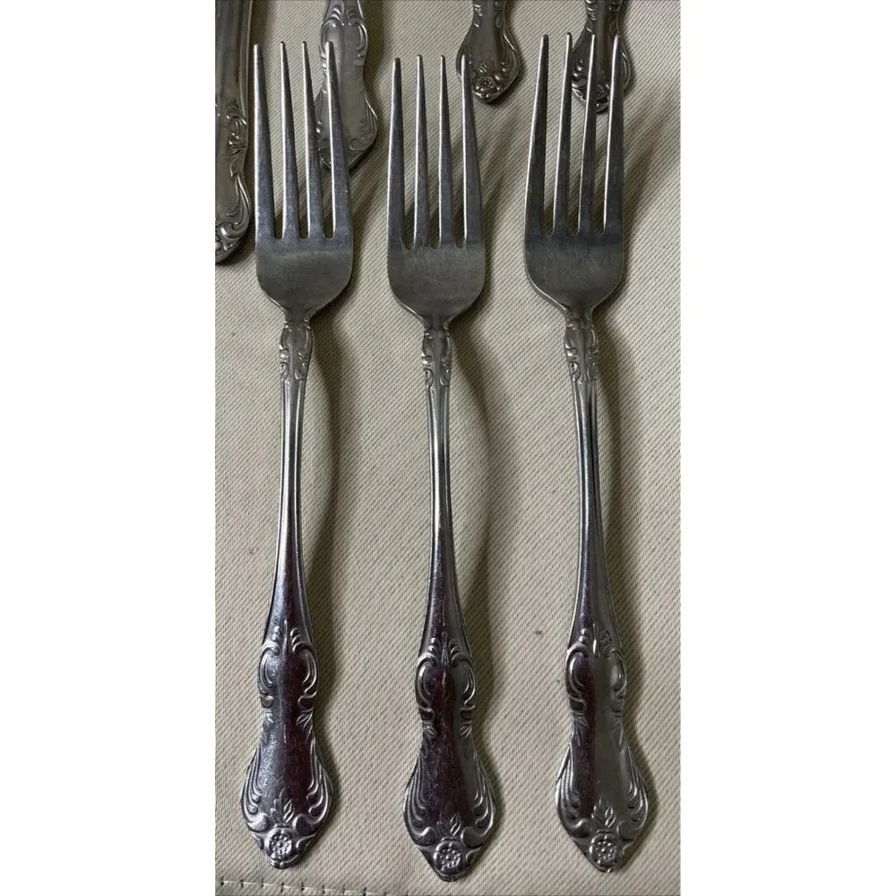 Embassy Classic Valhalla Stainless Flatware Silverware Set 23 Pieces‎ Japan MCM